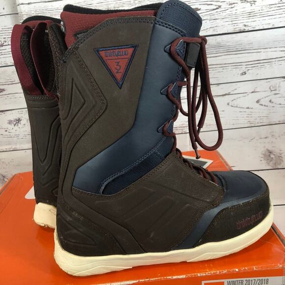THIRTYTWO LASHED 2017-2018 SNOWBOARD MENS BOOTS BROWN size 8 - Picture 6 of 12
